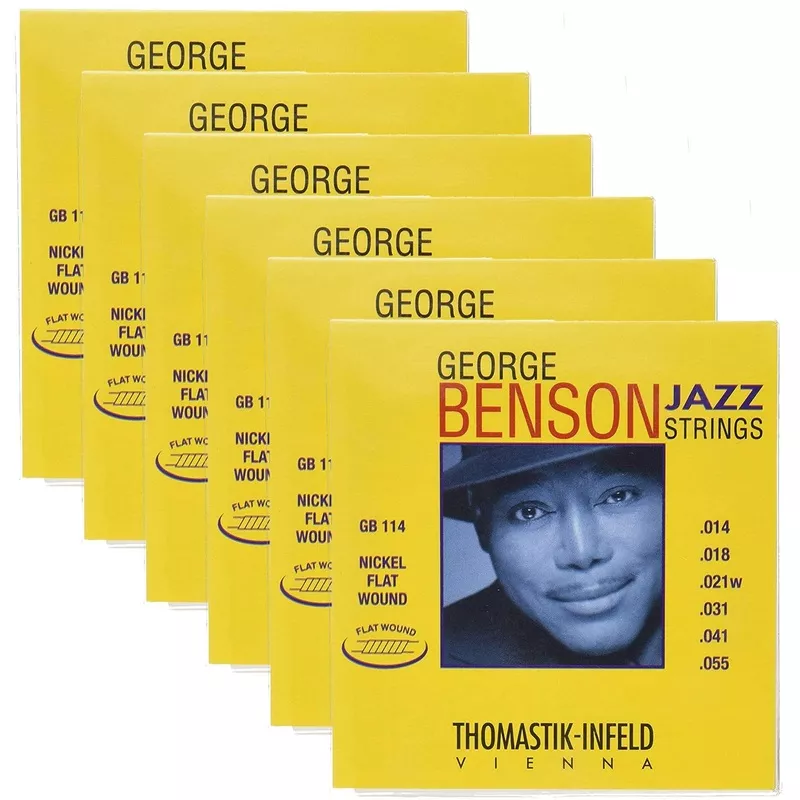 Thomastik GB114 George Benson Flat 14-55 (6 Pack Bundle)