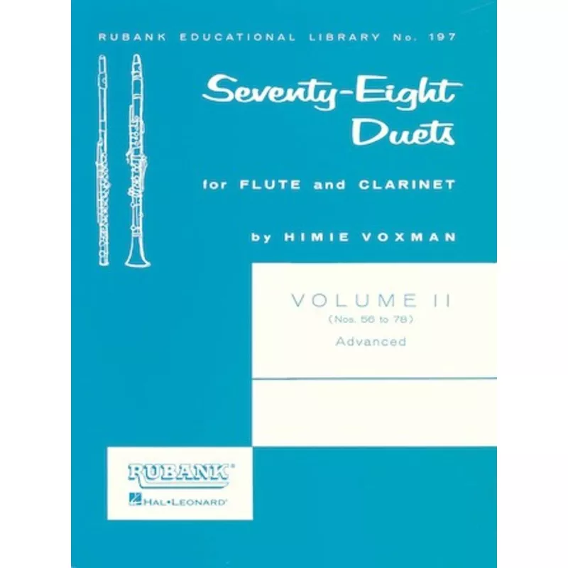 various-seventy-eight-duets-flute-clarinet-volume-ii Various :: Seventy-Eight Duets for Flute and Clarinet – Volume II