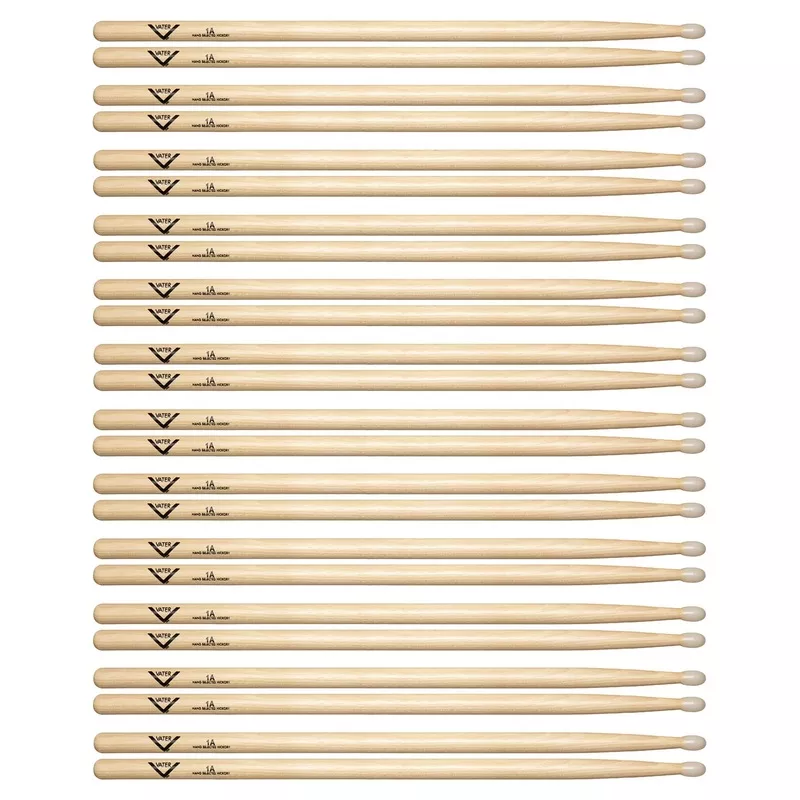 vater-hickory-1a-nylon-tip-drum-sticks-12-pair-bundle Vater Hickory 1A Nylon Tip Drum Sticks (12 Pair Bundle)