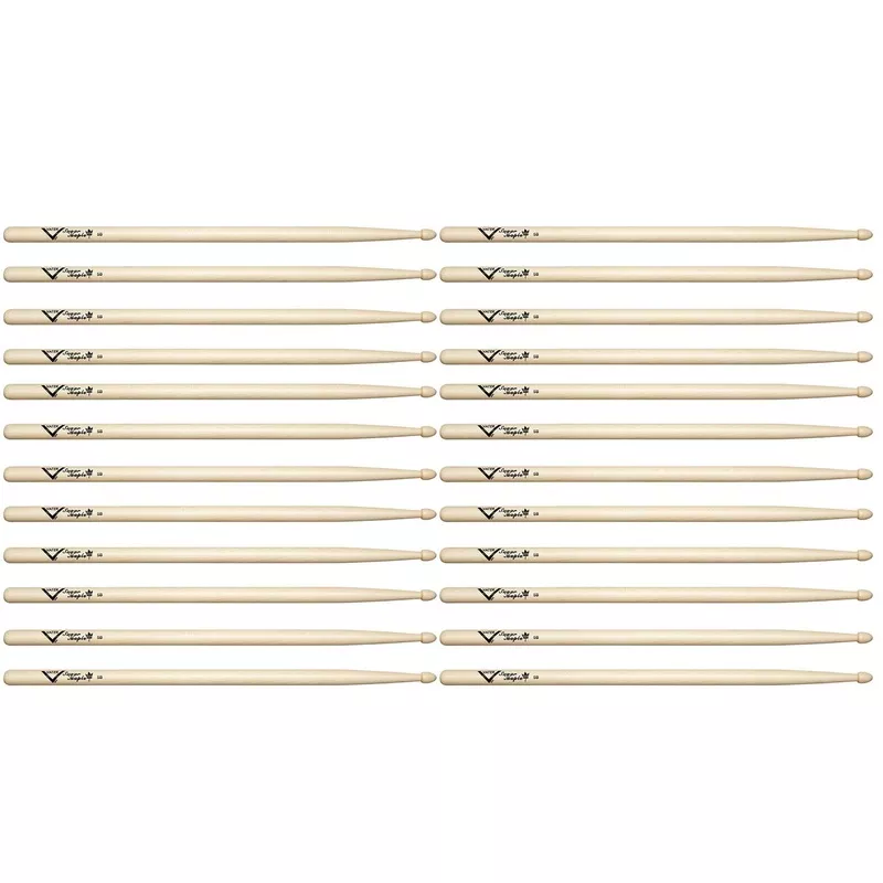 vater-sugar-maple-5b-wood-tip-drum-sticks-12-pair-bundle Vater Sugar Maple 5B Wood Tip Drum Sticks (12 Pair Bundle)