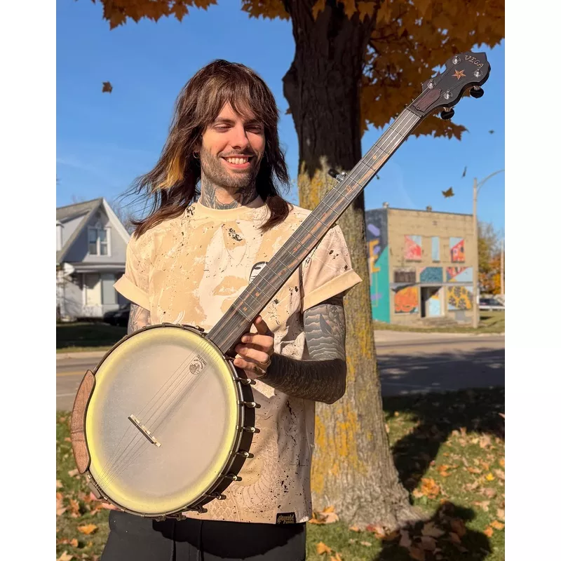 Vega Vintage Star Openback Banjo & Case, Maple