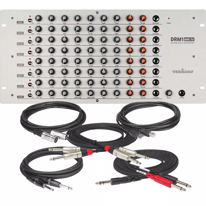 vermona-drm1-mkiv-analog-drum-synthesizer-with-trigger-inputs-cable-kit Vermona DRM1 MKIV Analog Drum Synthesizer with Trigger Inputs CABLE KIT