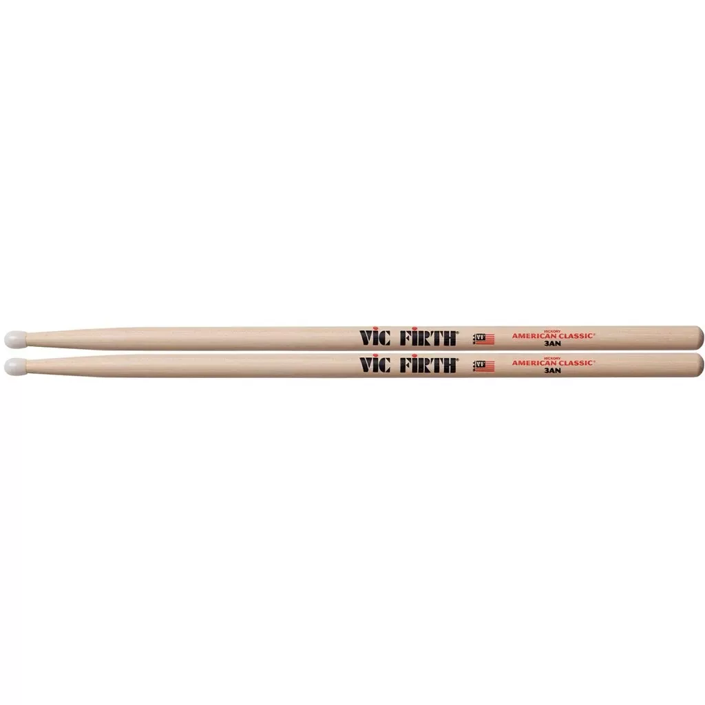 vic-firth-american-classic-3an-hickory-nylon-tip Vic Firth American Classic 3AN Hickory Nylon Tip