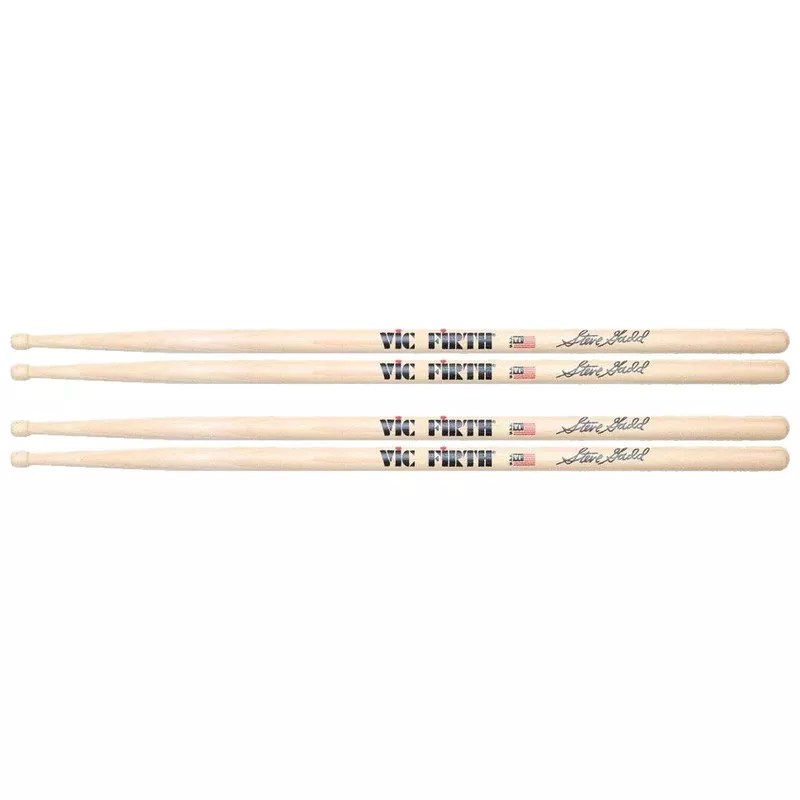 Vic Firth SSG2 Steve Gadd Natural Drum Sticks 2 Pack Bundle