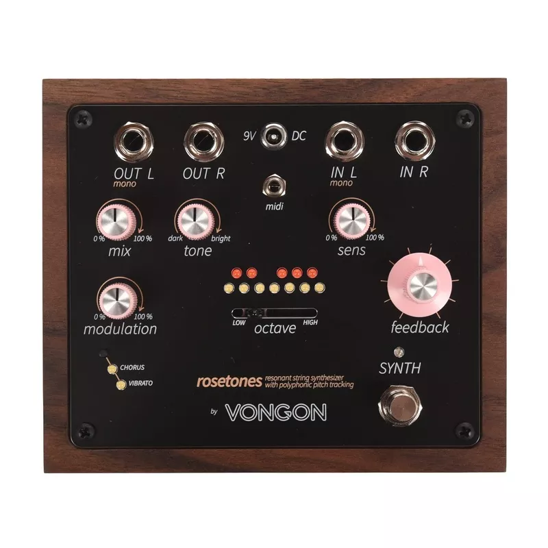 vongon-rosetones-resonant-string-synthesizer-effects-pedal Vongon Rosetones Resonant String Synthesizer Effects Pedal
