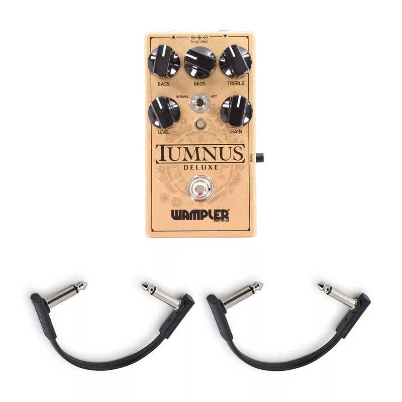 wampler-tumnus-deluxe-overdrive-pedal-v2-w-2-rockboard-flat-patch-cables-bundle Wampler Tumnus Deluxe Overdrive Pedal V2 w/(2) Rockboard Flat Patch Cables Bundle