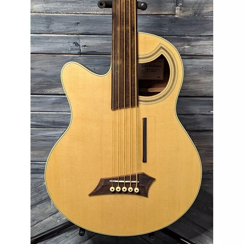 warwick-rockbass-left-handed-alien-deluxe-5-string-fretless-acoustic-electric-ba Warwick RockBass Left Handed Alien Deluxe 5 String Fretless Acoustic Electric Bass