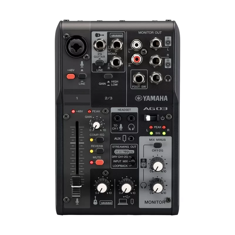 yamaha-ag03mk2wt-3-channel-live-streaming-loopback-audio-usb-mixer-black Yamaha AG03MK2WT 3-Channel Live Streaming Loopback Audio USB Mixer – Black