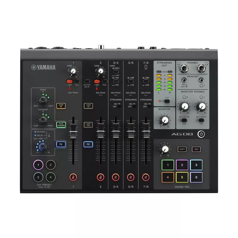 yamaha-ag08-all-in-one-streaming-station Yamaha AG08 All-in-One Streaming Station