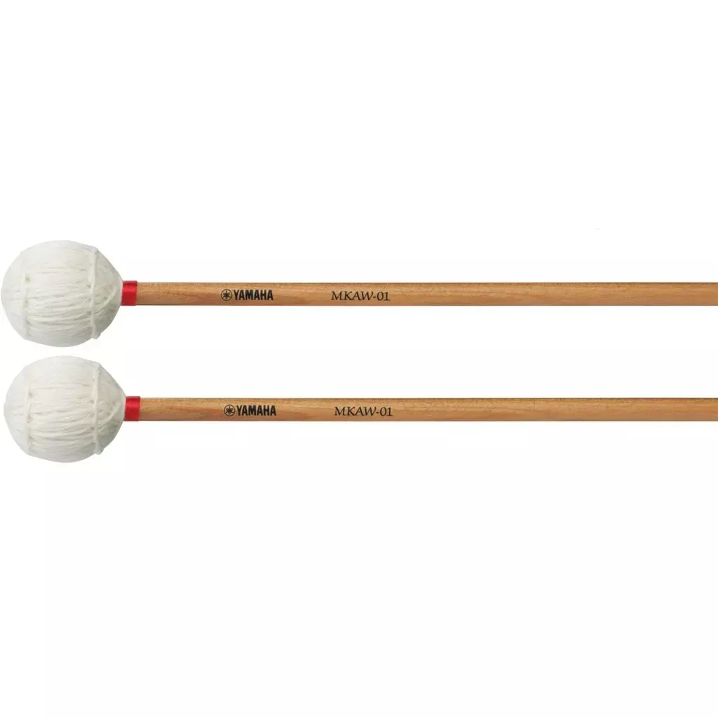 yamaha-keiko-abe-mkaw-01-red-two-tone-birch-marimba-mallets Yamaha Keiko Abe MKAW-01 Red Two-Tone, Birch Marimba Mallets