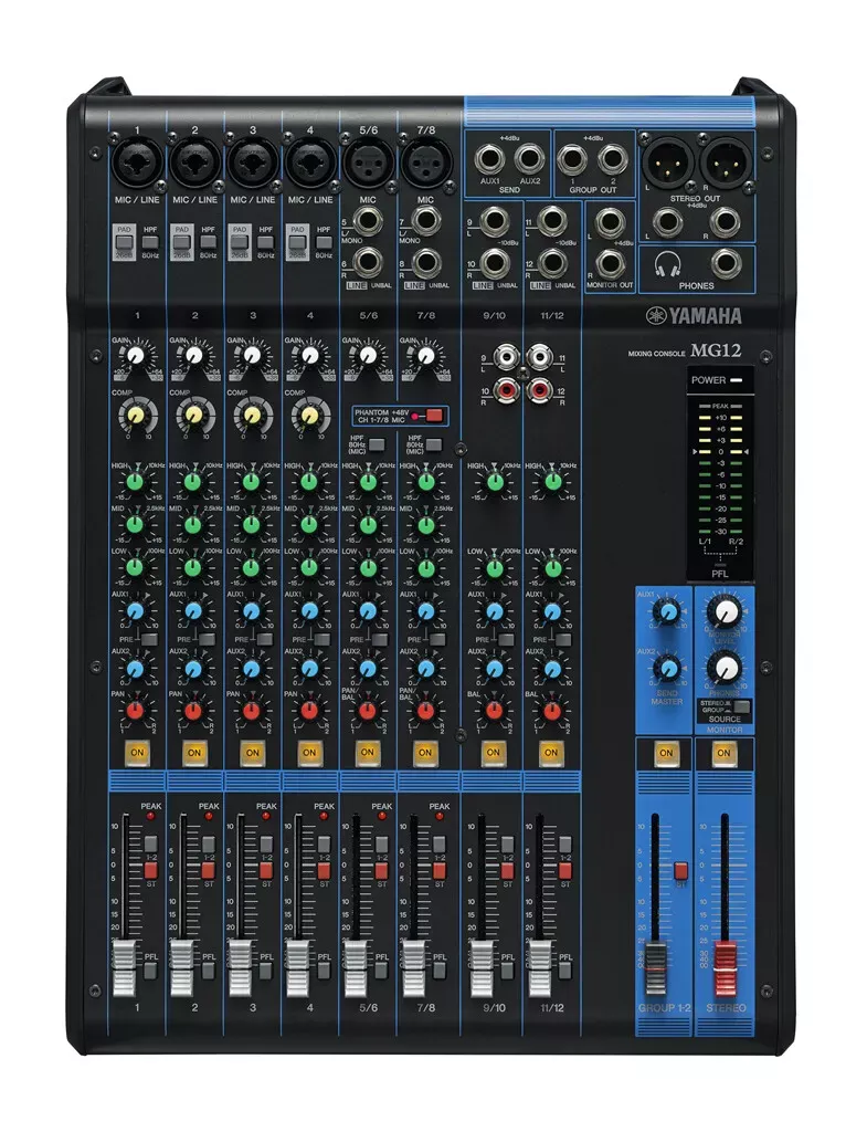 yamaha-mg12-stereo-mixer Yamaha MG12 Stereo Mixer