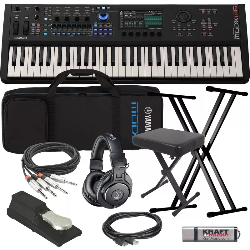 yamaha-modx-m6-61-key-music-synthesizer-key-essentials-bundle Yamaha MODX M6 61-Key Music Synthesizer KEY ESSENTIALS BUNDLE