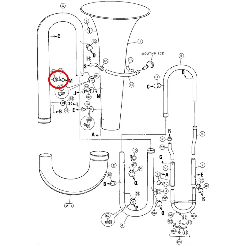 Yamaha Tuba Brace 10 YBB321S