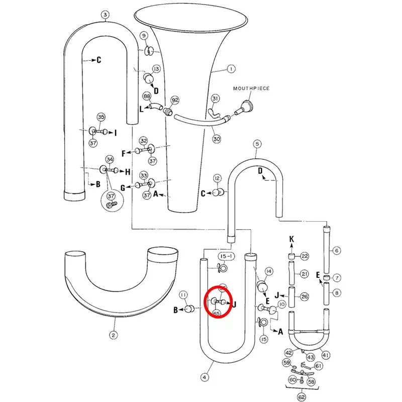 Yamaha Tuba Brace 11 BB201