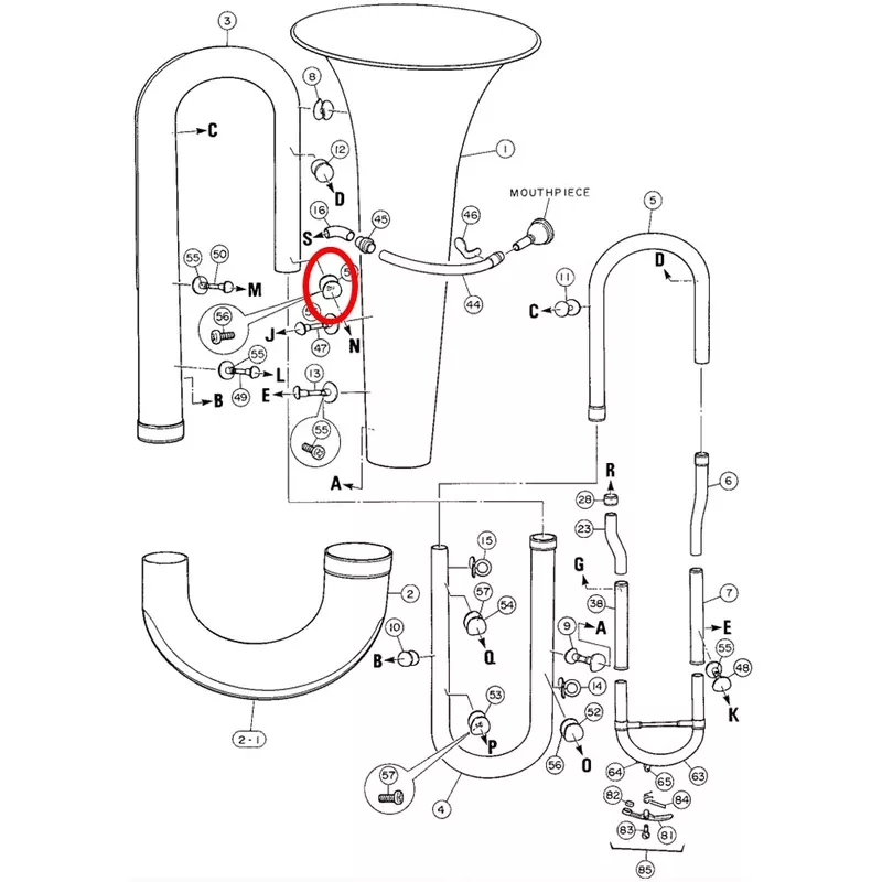 Yamaha Tuba Brace 11 BB321(2)