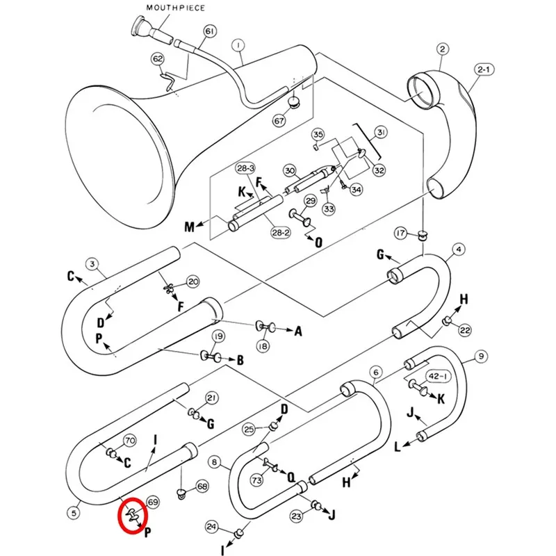Yamaha Tuba Brace 2 YBB105