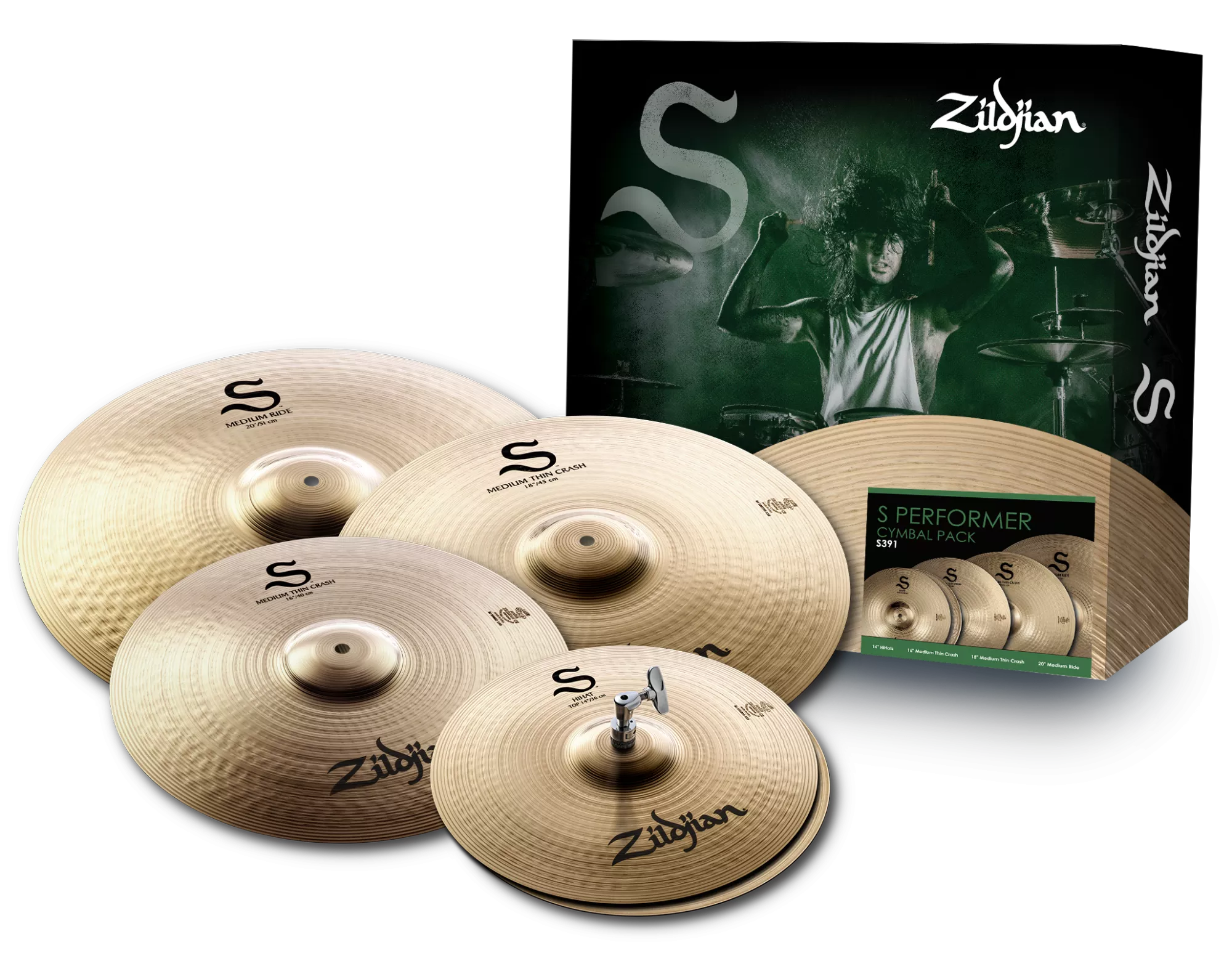 zildjian-s391-s-performer-cymbal-pack ZILDJIAN S391 S PERFORMER CYMBAL PACK
