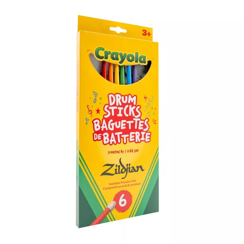 zildjian-x-crayola-pack-6-kids-drumsticks-pad Zildjian x Crayola Pack, 6 Kids Drumsticks & Pad