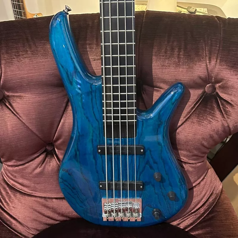 zon-sonus-custom-5-string-bass-w-bag-electric-blue-pre-owned Zon Sonus Custom 5 String Bass w/ Bag – Electric Blue (Pre-Owned)